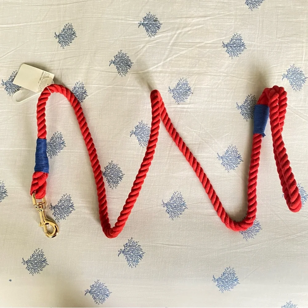 Pet Leash 100% cotton red old navy  5' LONG